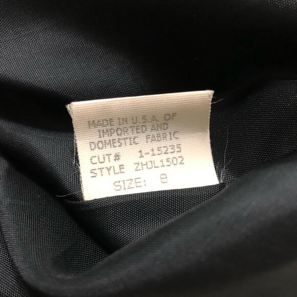 David Meister Silk Pencil Skirt Train Peplum Back Size 8 Fully Lined Black - Picture 5 of 9